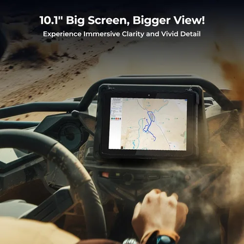 Vista 2 de MUNBYN 10.1 "Tablet resistente IRT11, Android 14, 8GB+128GB Tablet Android resistente con GPS, PC de trabajo al aire libre 700nits, IP65 impermeable