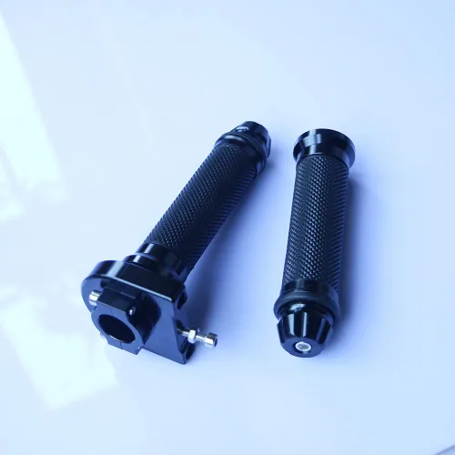 Vista 3 de Yibid Manillar de motocicleta de 7/8 pulgadas, agarre de mano, anodizado motorizado, CNC, giro rápido, tubo de acelerador, control de palanca