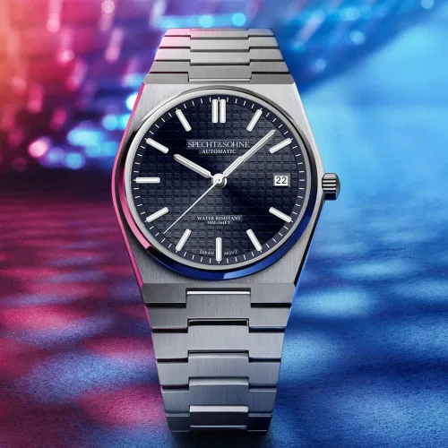 Vista 5 de TACTO Specht&Sohne - Reloj para hombre Japan Miyota 8215 Movt, relojes mecánicos automáticos de acero inoxidable, zafiro luminoso, 164.0 ft