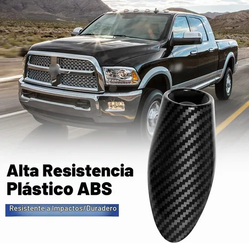 Vista 2 de Funda de Montaje de Antena AM FM Compatible con 2011 2012 2013 2014 2015 2016 2017 2018 Dodge RAM 1500 2500 3500 Accesorios Color Fibra de Carbono