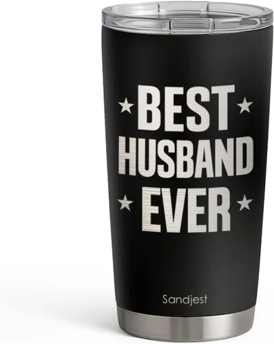 Vista 17 de SANDJEST Vaso con aislamiento para viajes, el mejor set de regalo para el mejor abuelo de todos, para papá, abuelo - Taza de 20 oz - Gran regalo