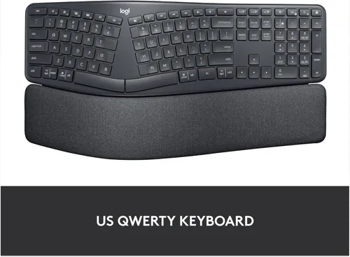 Vista 7 de Logitech Ergo K860 - Teclado inalámbrico ergonómico dividido