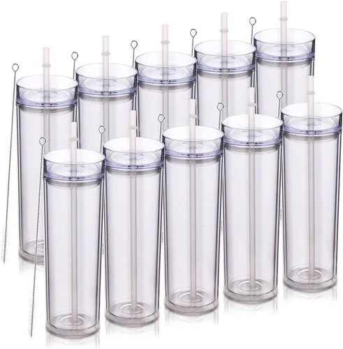 Vista 11 de Volhoply Vasos delgados de plástico de 20 onzas
