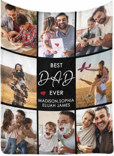 Vista 16 de MyPupSocks Manta personalizada para mamá, regalos personalizados para mamá, manta de cama con fotos, regalos de cumpleaños para mujeres, mamá