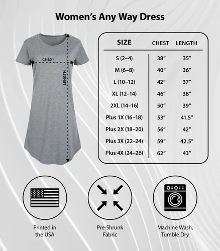Vista 4 de Peanuts Hybrid Apparel Love Snoopy - Vestido de cualquier manera para mujer, Gris Caliente Carbón