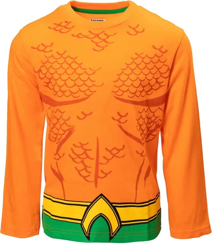 Vista 8 de DC Comics Liga de la Justicia Batman Superman Flash Aquaman - Camiseta de manga larga (4 unidades)