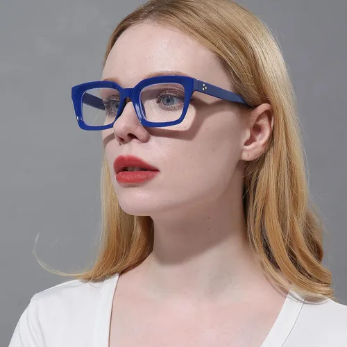 Vista 2 de DXYXYO Blue Light Blocking Reading Glasses for Women Oversized Computer Readers Retro Fashion Square