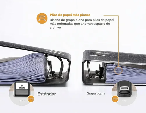 Vista 8 de Bostitch Grapadora de oficina resistente, grapadora de 40 hojas para escritorio, tira completa, incluye 1260 grapas, color negro