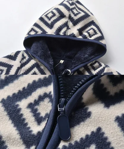 Vista 5 de Chaqueta de forro polar ligera con capucha para bebés, niños y niñas