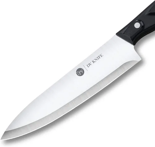 Vista 3 de Cuchillo de chef - Cuchillos de cocina, cuchillo de chef de 8 pulgadas, cuchillo de pelar de 4 pulgadas, acero inoxidable de alto carbono con mango