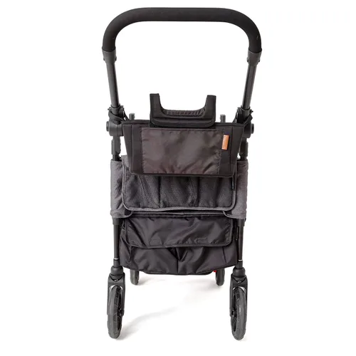 Vista 2 de Contours Organizador de cochecito de bebé, accesorio organizador ajustable para padres, portavasos y almacenamiento, compatible con vagones