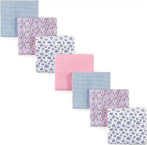 Vista 57 de Hudson Baby Unisex Baby Cotton Flannel Receiving Blankets Bundle, Neutral Woodland Pals, One Size (Pack of 2)