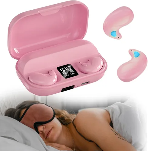 Vista 10 de Xmenha Auriculares Inalámbricos Planos Invisibles para Dormir IPX5 Impermeables Auriculares Delgados Invisibles para Dormir para Personas que
