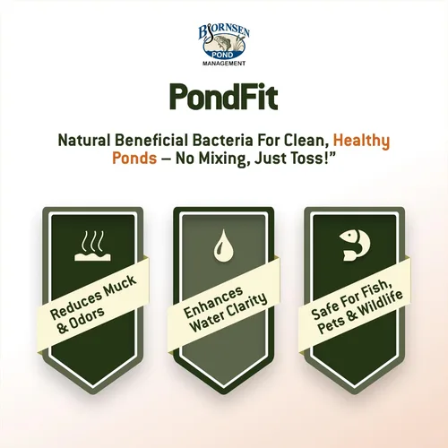 Vista 2 de Bacterias beneficiosas de estanque PondFit - Cubo de 5 lb For water clarity, reduced muck buildup and odor control with nutrient balance support