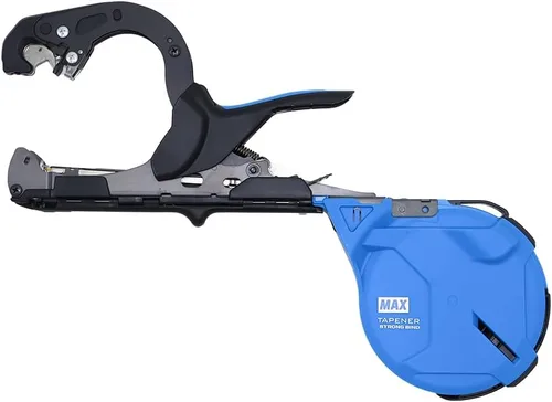 Vista 2 de Generic MAX HT-S45E - Kit de iniciación de herramienta de atado de plantas con cinta, grapas y cuchillas de repuesto, azul, HT-S45E-STARTER