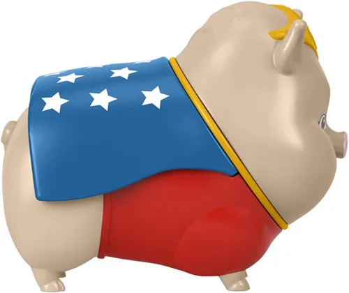 Vista 3 de Pieza de repuesto para Fisher-Price League of Super-Pets Playset - HGL00 ~ Figura de repuesto de cerdo rosa de vientre de maceta