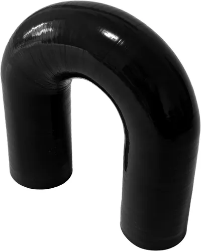 Vista 6 de Manguera de acoplamiento de silicona con forma de curva en U de 180 grados, 1" ID (25mm), tubo de codo de silicona universal reforzado de 4 capas