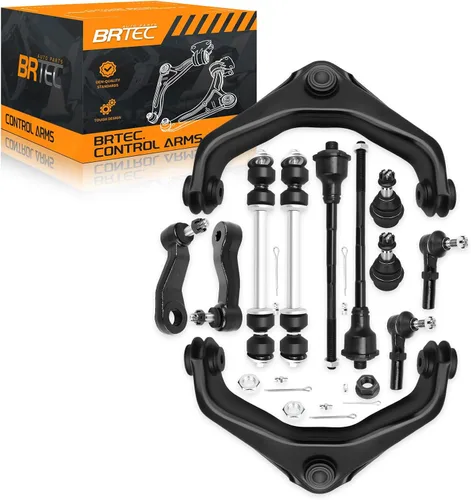 Vista 7 de Kit de brazos de control superior delantero compatible con GMC y Chevrolet Silverado Sierra 1500 HD 2001-2007 y 2500 3500 HD 2001-2010, Suburban