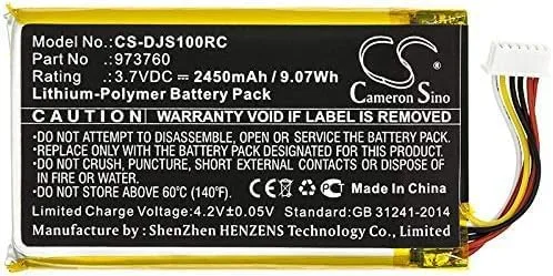 Vista 3 de 2450mAh Pro 973760 Reemplazo de batería para DJI SO1A controlador Mavic Air Controller Mavic Pro Remote Spark Remote (3.7V)