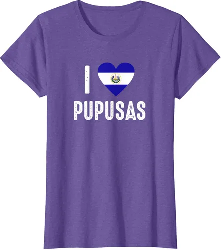 Vista 21 de Camiseta I Love Pupusa from El Salvador