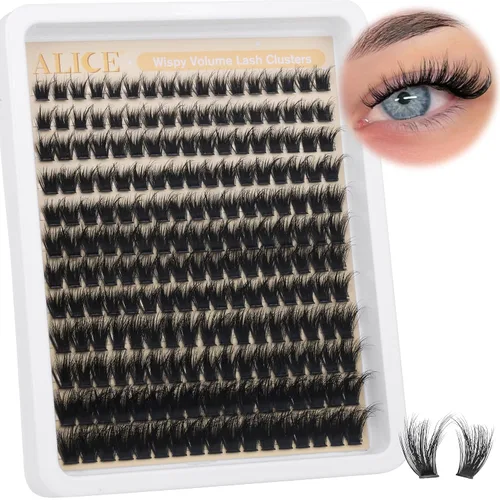 Vista 15 de Extensiones de pestañas en racimo naturales ALICE, pestañas en racimo DIY, pestañas en racimo individuales suaves, 154