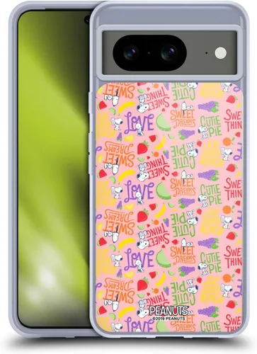 Vista 12 de Head Case Designs Officially Licensed Peanuts Charlie and Snoopy Naturally Sweet Gel Case [Military Grade Protection] Compatible with Google Pixel 8