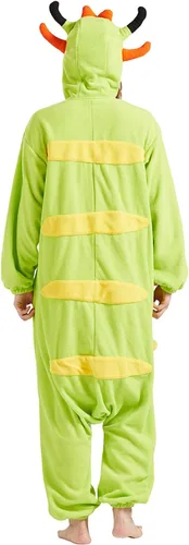 Vista 7 de DarkCom Pijama de una pieza de animal para mujer y hombre, disfraz de Halloween, ropa de dormir de Navidad