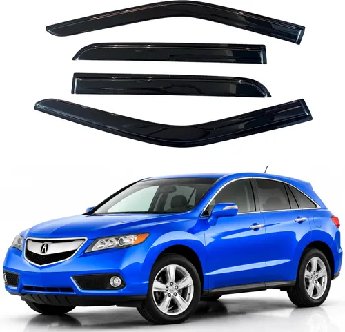 Vista 336 de Visera de ventana IG para Ford Focus Sedán y Hatchback 2012-2018, Protector de ventana lateral para lluvia y viento estilo Mugen, extra duradero