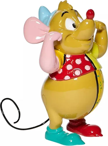 Vista 4 de Enesco Disney by Romero 6008532 - Figura miniatura de Britto Cinderlla Gus, 2.95 pulgadas, multicolor