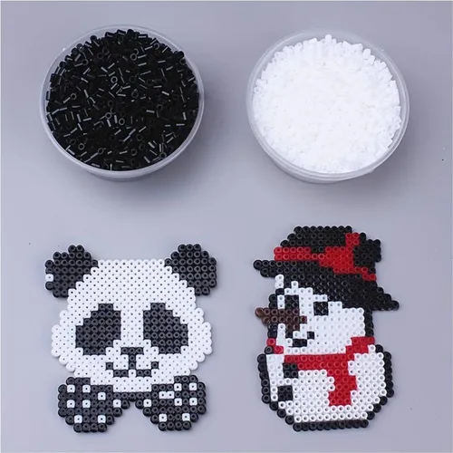 Vista 7 de Fuse Beads - 2000 cuentas de hierro fundido negro de 0.197 in, compatibles con Perler y Hama