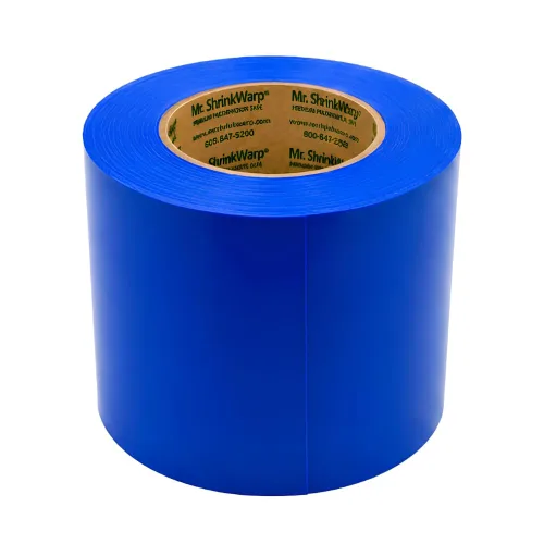 Vista 15 de Mr. Shrinkwrap Cinta de película retráctil de 2 pulgadas, impermeable, adhesiva, adaptable, ideal para reforzar costuras, parches y puertas de Azul