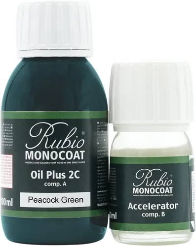 Vista 111 de Rubio Monocoat Tinte y acabado para madera de 650 pies cuadrados - Niebla 5% Oil Plus 2C Aceite de linaza ecológico de secado rápido