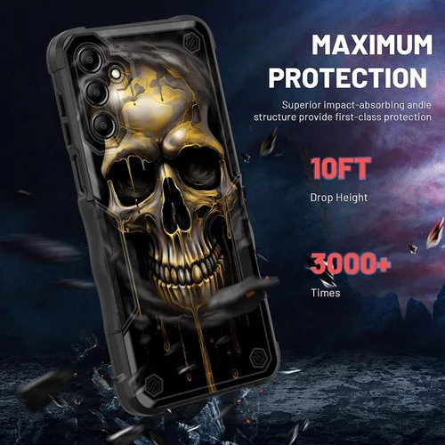 Vista 240 de Funda para Galaxy A14 5G, [Doble Capa][Protección contra Caídas de Grado Militar de 10 Pies] [Antideslizante] Funda Resistente a Prueba de Golpes