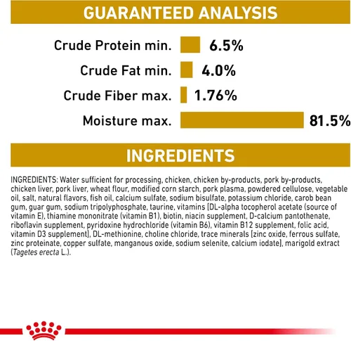 Vista 6 de Royal Canin Veterinary Diet Canine Urinary SO Moderate Calorie Adult Thin Slices in Salsa Alimento para perros, 12.5 oz (Paquete de 24)