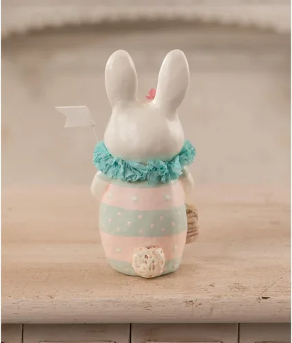 Vista 2 de Bethany Lowe Designs MA1063 - Figura decorativa de conejo de Jelly Bean Time, 5 pulgadas