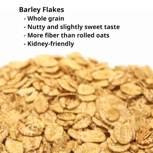 Vista 5 de Burl Barley Granola, Granola de vainilla y almendras, grano de cebada, 1 libra, paquete de 2, cereal de cebada enrollado de grano entero