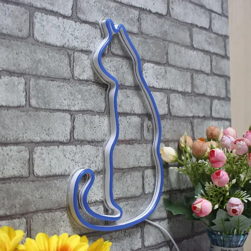 Vista 3 de ADVPRO Cat Flex Silicone LED Neon Sign - Blue - st16s32-fnu0083-b