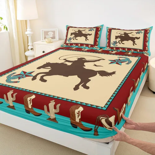 Vista 20 de Bonita sábana bajera ajustable para niños, tamaño individual, juego de ropa de cama rústica de pollo, decoración de dormitorio para niños y adultos