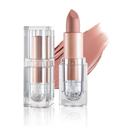 Vista 12 de IONSGAKO Lápiz labial mate nude aterciopelado, brillo de labios, no se decolora, no se pega a la copa, lápiz labial color nude, tinte de labios