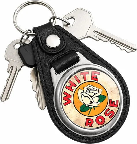 Vista 141 de Brotherhood Round Key Chain for Vintage Motor Oil, Petroleum, and