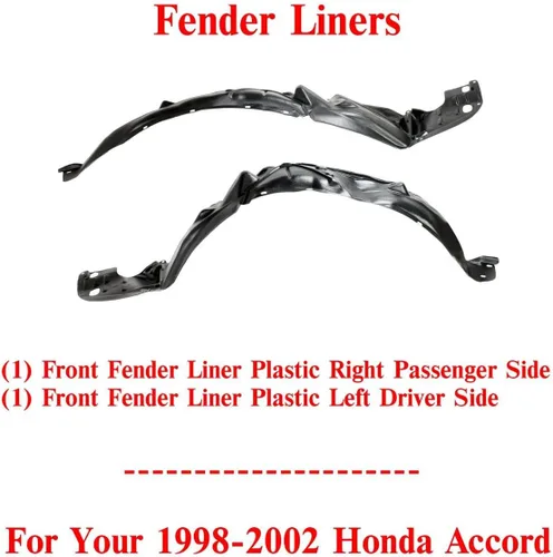 Vista 2 de US AUTO PARTS PLUS Nuevo Guardabarros delantero Pasajero derecho y lado izquierdo del conductor reemplazo directo para Honda Accord 1998-2002