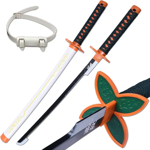 Vista 67 de ziqing Espada para cosplay de Demon Slayer hecha a mano, Katana de 31 pulgadas con múltiples estilos para elegir