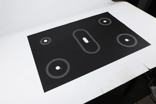 Vista 2 de Cubierta para estufa, protectores de silicona para cocina de inducción, cubierta de quemador, antiadherente, lavable (negro)