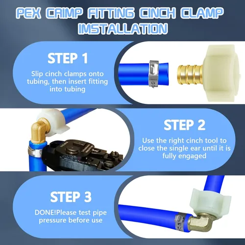 Vista 7 de Boltigen Conector de grifo de codo giratorio PEX de 1/2 pulgada (paquete de 5) con adaptador NPSM hembra de 1/2 pulgada NPT de 90 grados, accesorios