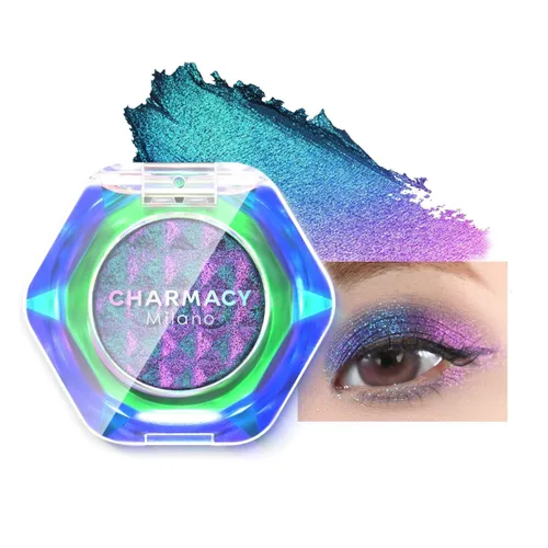 Vista 24 de CHARMACY Star Bomb - Sombra de ojos multicolor con purpurina, paleta de sombras de ojos que cambian de color, sombras de ojos en crema altamente