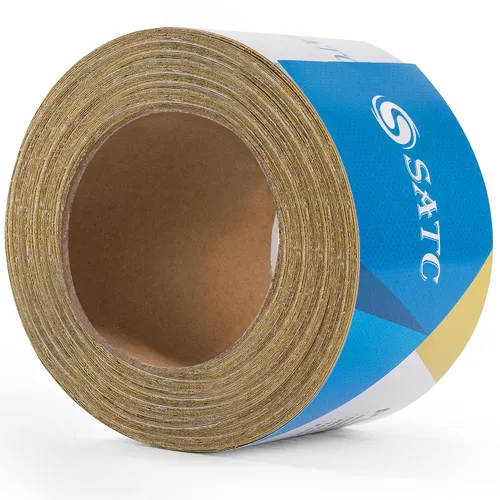 Vista 19 de S SATC Papel de lija PSA Longboard de grano 40, rollo continuo de 20 yardas de largo, 2-3/4" de ancho autoadhesivo con respaldo adhesivo, hojas