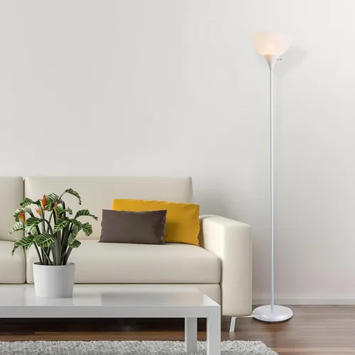 Vista 4 de Newhouse Lighting NHFL-JO-WH Joey Lámpara de pie moderna de 71 pulgadas para dormitorios, sala de estar, lámpara de pie duradera para el hogar