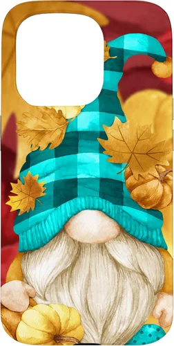 Vista 14 de iPhone 16 Buffalo Plaid Gnomie Cute Autumn Accessories With Fall Gnome Case