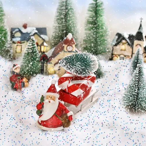 Vista 4 de 4 bolsas de nieve esponjosa decoración artificial de nieve sintética, nieve sintética, manta de nieve artificial para interiores, nieve para fiestas