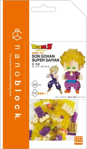 Vista 2 de nanoblock - Dragon Ball Z - Son Gohan Super Saiyan, kit de construcción de la serie de colección de personajes